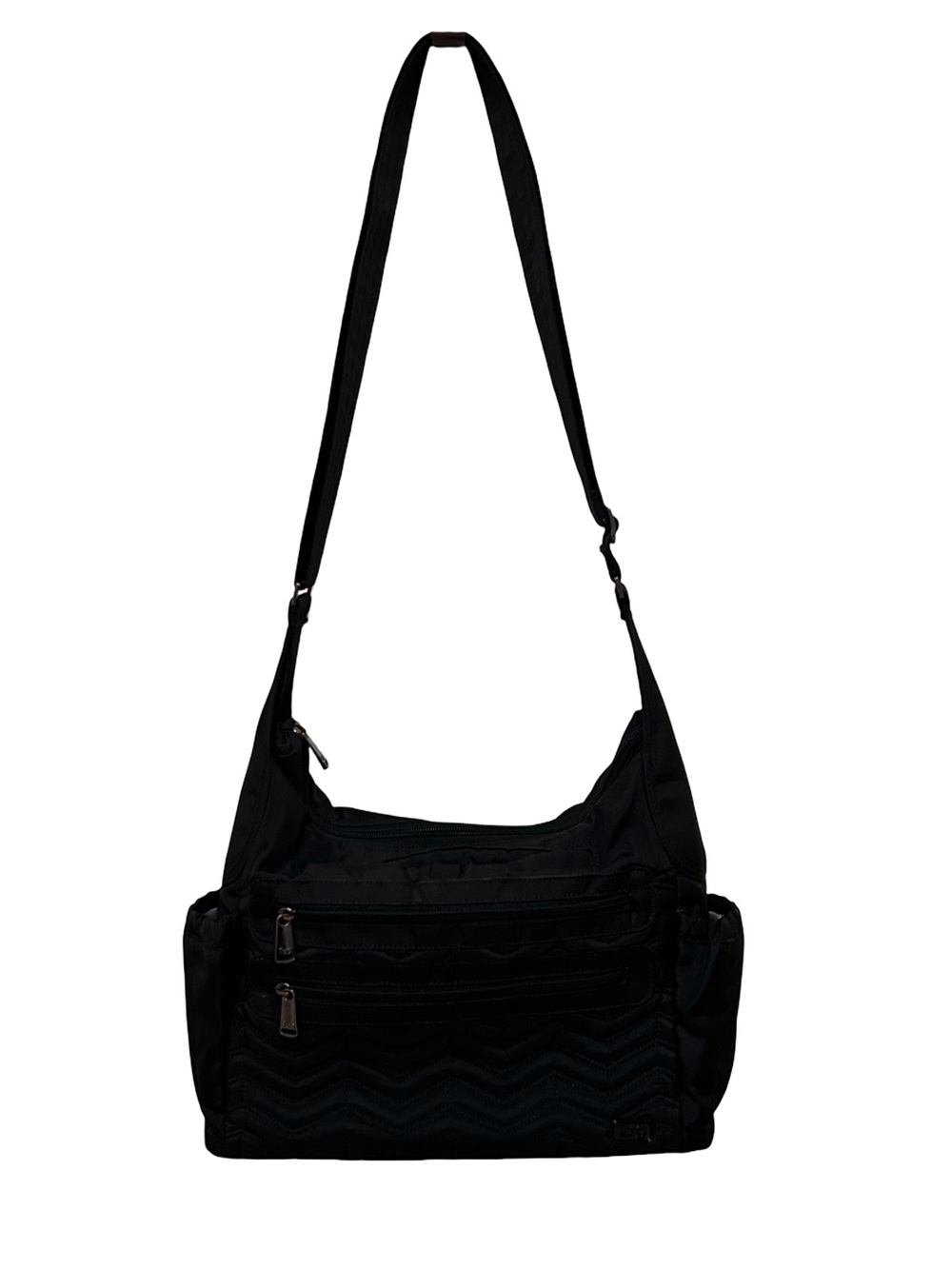 Lug Camper Crossbody Bag Black